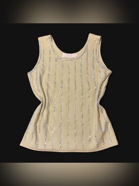 Y2K Green Rhinestone Tank Top by Lizette Collection!